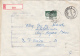 26947- POPULAR ART, CERAMICS, STAMPS ON REGISTERED COVER, COMPANY HEADER, 1983, ROMANIA - Cartas & Documentos