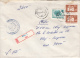 26970- REGISTERED COVER LABEL SIBIU 3, SOAP COMPANY, PHONE, HOUSE STAMPS, 1983, ROMANIA - Lettres & Documents