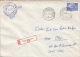 26977- REGISTERED COVER LABEL TARGU SECUIESC 339, ELECTRICAL INSULATORD COMPANY, SHIP STAMPS, 1982, ROMANIA - Brieven En Documenten