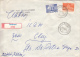 26979- REGISTERED COVER LABEL TARNAVENI 2729, HANDICRAFT COOPERATIVE, SHIP, MAUSOLEUM STAMPS, 1982, ROMANIA - Covers & Documents