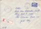 26987- REGISTERED COVER LABEL NADRAG 595, IRON FACTORY, SHIP STAMPS, 1983, ROMANIA - Storia Postale