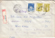 26988- REGISTERED COVER LABEL ORADEA 1-3720, MECHANICAL FACTORY, CHURCH, VINTAGE CAR STAMPS, 1983, ROMANIA - Briefe U. Dokumente