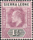 Delcampe - Sierra Leone 1903 SG73-81  Wmk Crown CA Short Set To 6d  Lightly Mounted Mint - Sierra Leone (...-1960)