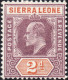 Delcampe - Sierra Leone 1903 SG73-81  Wmk Crown CA Short Set To 6d  Lightly Mounted Mint - Sierra Leone (...-1960)