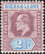 Delcampe - Sierra Leone 1903 SG73-81  Wmk Crown CA Short Set To 6d  Lightly Mounted Mint - Sierra Leone (...-1960)