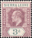 Delcampe - Sierra Leone 1903 SG73-81  Wmk Crown CA Short Set To 6d  Lightly Mounted Mint - Sierra Leone (...-1960)