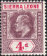 Delcampe - Sierra Leone 1903 SG73-81  Wmk Crown CA Short Set To 6d  Lightly Mounted Mint - Sierra Leone (...-1960)