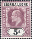 Delcampe - Sierra Leone 1903 SG73-81  Wmk Crown CA Short Set To 6d  Lightly Mounted Mint - Sierra Leone (...-1960)