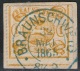 Braunschweig 22. MAI 1865 Auf 1 Sgr. Gelbocker Braunschweig Mit Nr. 14 A - Kabinett - Tiefst Gepürft BPP - Brunswick