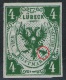 Lübeck Nr. 5 A - 4 Shilling Grün Ungebraucht Mit DZ/Abart - Kabinett - Tiefst Geprüft Mehlmann BPP - Lubeck