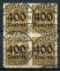 18679) DEUTSCHES REICH 4mal # 299 Gestempelt GEPRÜFT Aus 1923, 24.- € - Gebraucht