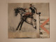 U.S.A. RODEO Bronc Riding Bronco Aquarelle Originale Par R.C. REYROLLES 1940 Cheval Equitation - Aquarelles