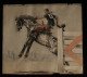 U.S.A. RODEO Bronc Riding Bronco Aquarelle Originale Par R.C. REYROLLES 1940 Cheval Equitation - Aquarelles