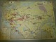 Delcampe - URSS (Russie)     Carte Géographique Recto-verso Plastifiée Dimension 124 Cm X 90 Cm - Cartes Géographiques