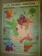 Carte Géographique Couleur (124cm X 90cm) Plastifiée 2 Faces  LA FRANCE AGRICOLE   (vignes, Blé , Cheptel....etc) - Cartes Géographiques