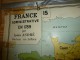 Carte Géographique Ancienne (chez Delagrave) Par L. André (130cm X 100cm) FRANCE Administ En 1789 Et L'EUROPE En 1815 - Geographical Maps