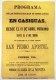 BON104 CUBA ESPAÑA SPAIN LARGE POSTER PROGRAMA FIESTAS DE CASIGUAS 60x21.5cm. CIRCA 1860 - Billetes De Lotería