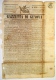 BON106 ITALIA ITALY NEWS PAPER WHITH POST PAID MARCK 1845 GAZZETA D GENOVA 40x29 - Unclassified