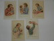 LOT 5 CARTES VINTAGE FETES DES MERES  - MERE AVEC JEUNE ENFANT - EDITION 3D ITALIE ITALY - SERIE 555 - Fête Des Mères