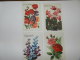 4 CARTE POSTALE HENRY EAU FORTE   - POIS SENTEUR / CYCLAMENS / ROSES / CAMPANULES - Fleurs