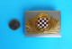 CROATIAN NAVY Large Enamel Ceremonial Officer Belt Buckle Laiton Boucle De Ceinture Gürtelschnalle Fibbia Della Cintura - Equipment