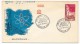 FRANCE - 4 FDC 1959 - Réalisations Techniques - Foum El Guerza, Marcoule, Hassi-Messaoud, CNIT Puteaux - 1950-1959