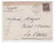 FRANCE/ EGYPTE -- LETTRE DE PARIS POUR LE CAIRE 1887 -- VOIE DE L'ITALIE -- CACHETS AMBULANTS - Poste Maritime