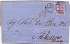 Great Britain 1868 Envelope From Liverpool 466 To Palermo (Italy) With Stamp 6 Pence (hyphen After SIX) - Storia Postale