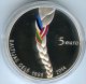 Lettonie Latvia 5 Euro 2014 25 Ans De La Voie Balte Baltic Way BE PROOF Coffret Argent - Letonia