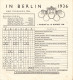 OLYMPIC GAMES  , BERLIN 1936 , 20 PAGES ,RARE!!! - Autres & Non Classés