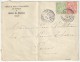 MONACO - YT#22+23 Sur LSC à En-tête Du Cercle Des Etrangers - 1905 - Cartas & Documentos