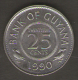 GUYANA 25 CENTS 1990 - Guyana