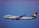 CPSM AVION ALLEMAGNE Compagnie LUFTHANSA BOEING 747 - 400 En 1991 - 1946-....: Moderne