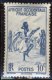 Afrique Occidentale AOF A.O.F. - Neuf - Charnière Y&T 1947 N° 24 Danse Des Fusils Dans Le Trarza 10c Bleu - Ungebraucht