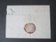 Italien 1819 Lecce - Napoli. Barfreimachung! Tax Kontrollstempel Rot! Vorphila Faltbrief! Markenloser Brief - 1. ...-1850 Prephilately