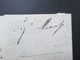 Delcampe - Italien 1819 Lecce - Napoli. Barfreimachung! Tax Kontrollstempel Rot! Vorphila Faltbrief! Markenloser Brief - 1. ...-1850 Vorphilatelie