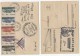 MONACO 1939 Michel 200 - 204 + 1957 1st FLIGHT CARD BERLIN - ERFURT - Cartas & Documentos