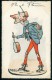 Art MOLYNK Louis André Ministre De La Guerre Masonic Maçonnerie Caricature Satirique Politique France Carte Postale - Satirical