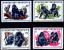 WILD LIFE-CHIMPANZEES-SET OF 8-RWANDA-MNH-A6-524 - Chimpanzees