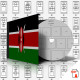 KENYA STAMP ALBUM PAGES 1963-2011 (115 Pages) - Inglese