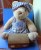 Vintage Plush Toy TEDDY BEAR - SAM With Wooden Box - Cuddly Toys