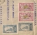 RECOMMANDE DE 1926 DE MARAKECH SAFFI  A MARSEILLE / TIMBRES AVEC SURCHARGE PROTECTORAT FRANCAIS  CP9825 - Lettres & Documents