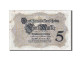 Billet, Allemagne, 5 Mark, 1914, 1914-08-05, TB - 5 Mark