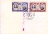MONACO FIRST DAY CANCELLATION ON PICTURE POST CARD 19.04.1956 - STAMP OF PRINCE & PRINCESS ON PICTURE CARD OF THEM - Cartas & Documentos