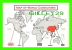 CARTES GÉOGRAPHIQUES - MAP OF WORLD COMMUNISM - BY CHARLES OLDHAM - WILD WEST POSTCARDS - - Cartes Géographiques