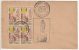 Block Of 4 On French India FDC Cover 1953, Premier Jour / Day,  Centenery  Militaria, Militaire, Militaire As Scan - Briefe U. Dokumente