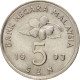 Monnaie, Malaysie, 5 Sen, 1993, SPL, Copper-nickel, KM:50 - Malaysie