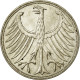 Monnaie, République Fédérale Allemande, 5 Mark, 1951, Stuttgart, SUP, Argent - 5 Marcos
