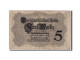 Billet, Allemagne, 5 Mark, 1914, 1914-08-05, TB+ - 5 Mark