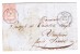 Heimat VD Aigle 10.9 Doppelkreis Stempel (1861) 15Rp. Strubel Rosa #24G Auf Brief Nach Venthône/Sierre Attest Berra - Brieven En Documenten